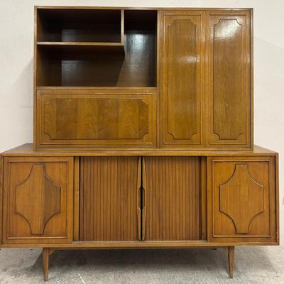 Mid-Century Modern Wooden Hutch