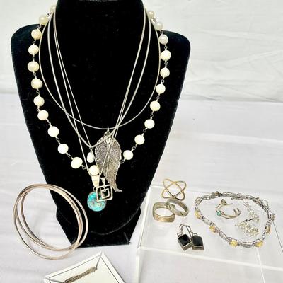 Sterling Silver Jewelry Feat. Necklaces, Earrings & More 