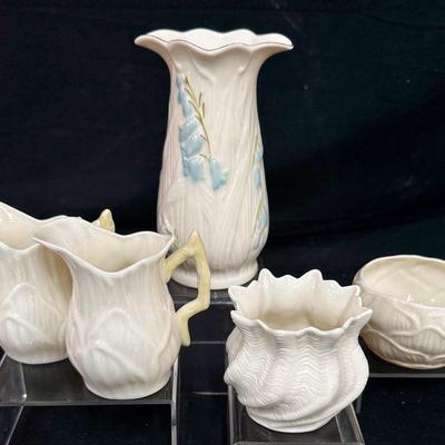 Belleek Bone China Pitchers Bowls And More! 