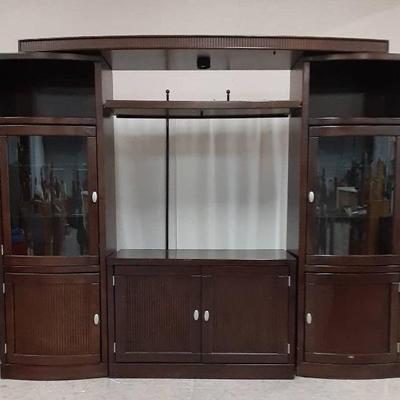 Large Wooden Entertainment Center 