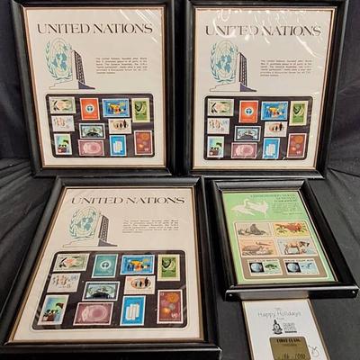 Vintage United Nations Postage Stamps