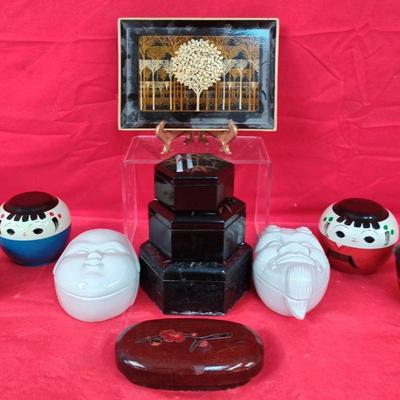 Vintage Otagiri Japanese Lacquer Tray and More