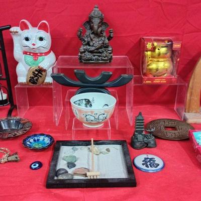 Zen Garden, Lucky Fortune Cats & Asian Decor