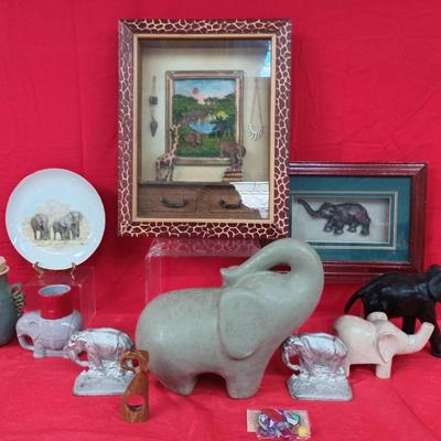 Elephant Figurines and Three-Dimensional Art