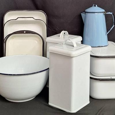 Vintage Enamleware And More