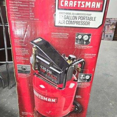 #2184 • Craftsman 12 Gallon Portable Air Compressor
