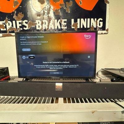 #2040 • 32” Insignia TV & Vizio Sound Bar

