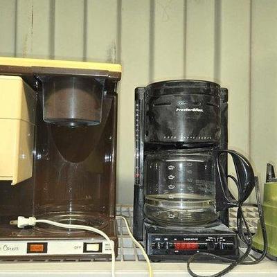 Sale Photo Thumbnail #358: #4020 • (2) Coffee Makers & Blender
