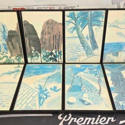 Sale Photo Thumbnail #276: #2780 • (8) Framed Drawings

