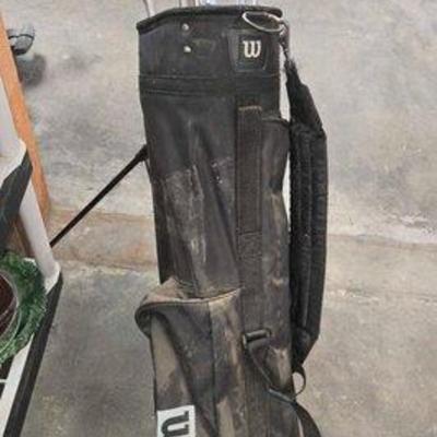 Sale Photo Thumbnail #219: #2058 • Wilson Golf Stand Bag with Golf Clubs
