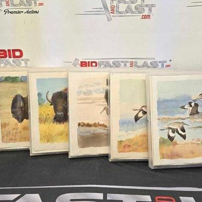 #2756 • (7) George Mattson Watercolor Paintings
