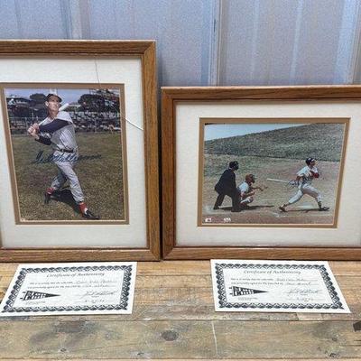 Sale Photo Thumbnail #165: #1870 • Ted Williams & Stan Muscal Signed Photographs with COA
