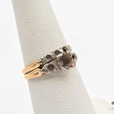 #708 • (2) 14k Gold Ring Set, 2.4g
