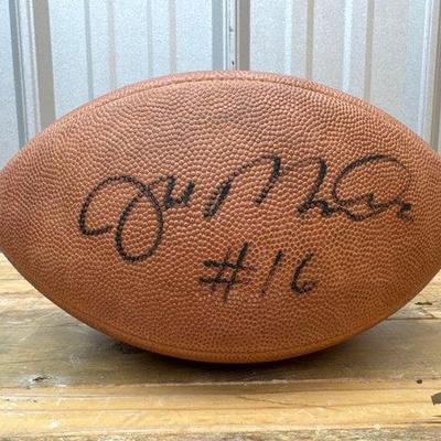 Sale Photo Thumbnail #144: #1836 • Joe Montana Super Bowl XXIII Signed Football
