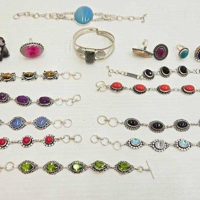 #1016 • Costume Jewelry Bracelets & Rings
