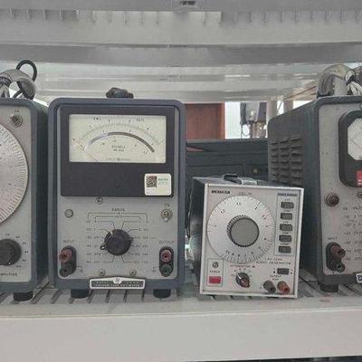 #2064 • (4) Wide Range Oscillator, Vaccum Tube Volmeter & Audio Generator
