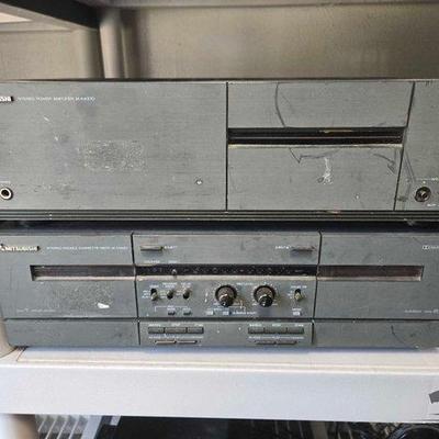 Sale Photo Thumbnail #208: #2036 • Mitsubishi Amplifier & Double Cassette Deck

