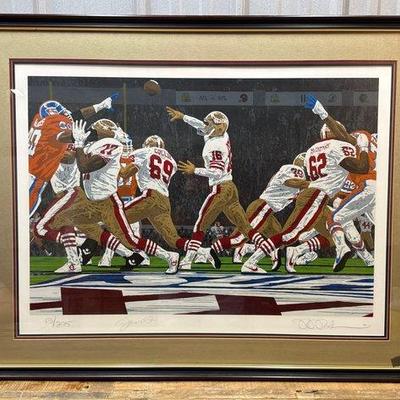 Sale Photo Thumbnail #132: #1812 • “Best in the World” San Francisco 49ers Signed Limited Edition Serigraph
