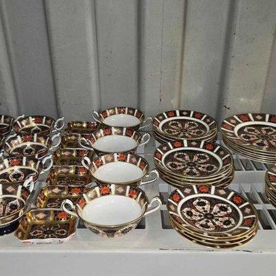 Sale Photo Thumbnail #305: #2836 • Royal Crown Derby Old Imari English China Set
