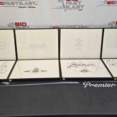 #2806 • (8) Framed Says & Drawings
