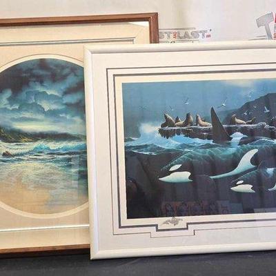 Sale Photo Thumbnail #257: #2742 • (2) Ocean Themed Lithographs
