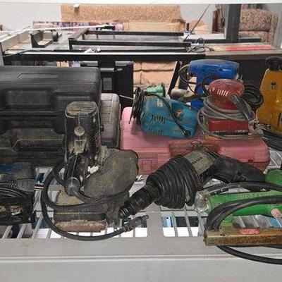 #2094 • Electric Jig Saw, Dual Action Pad Sander & More
