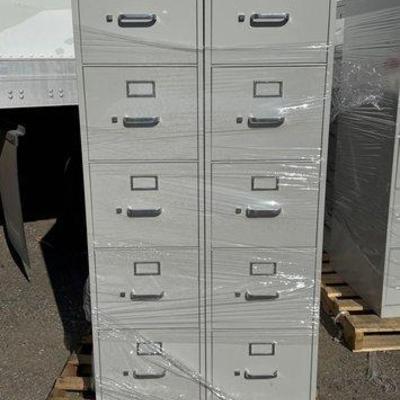 #91000 • 3 Metal Hon Filing Cabinets
