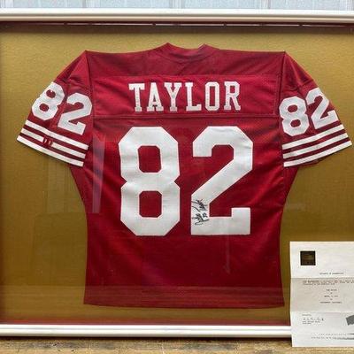 Sale Photo Thumbnail #129: #1806 • John Taylor San Francisco 49ers Signed Jersey with Affidavit of Authenticity
