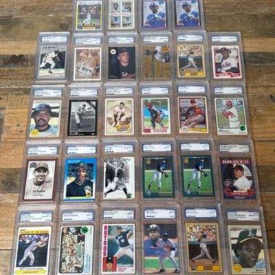 Sale Photo Thumbnail #176: #1889 • (28) 1973-2001 Graded Baseball Cards
