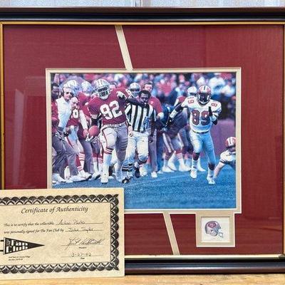 Sale Photo Thumbnail #137: #1822 • San Francisco 49ers Action Photo with COA
