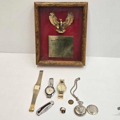 #1916 • Pocket Watch, Wrist Watches & More
