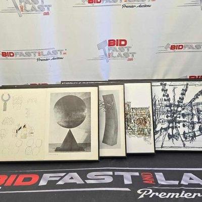 Sale Photo Thumbnail #251: #2730 • (5) Framed Photos and Sketches
