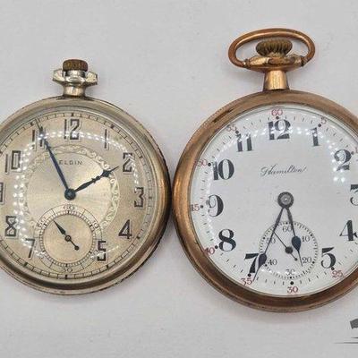 Sale Photo Thumbnail #109: #1152 • (2) Pocket Watches

