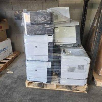 Sale Photo Thumbnail #308: #2904 • Pallet of (12) HP & Lexmark Printers
