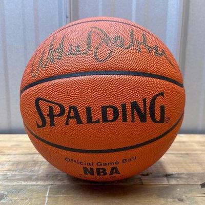 Sale Photo Thumbnail #154: #1852 • Abdul Jabbar Signed Basketball
