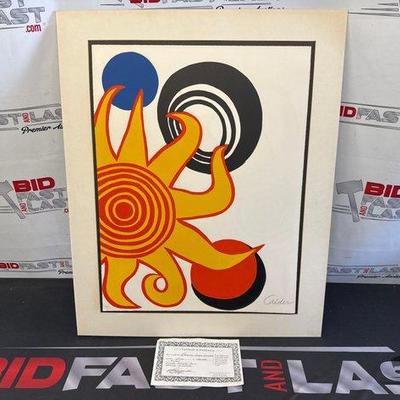 #2832 • Alexander Calder “The Sun” Signed Lithograph
