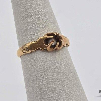 #712 • 14k Gold Ring Setting, 1.8g

