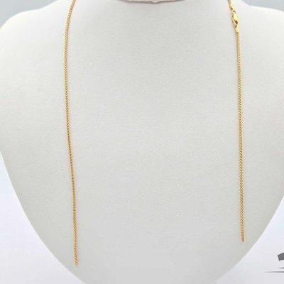 #608 • 18k Gold Broken Chain Necklace, 3.18g
