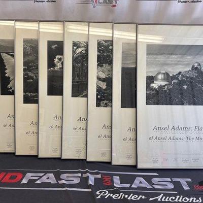 Sale Photo Thumbnail #238: #2704 • 8 Framed Ansel Adams: Fiat Lux & Museum Set Posters
