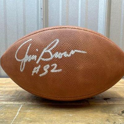 Sale Photo Thumbnail #140: #1828 • Jim Brown Cleveland Browns Signed Football
