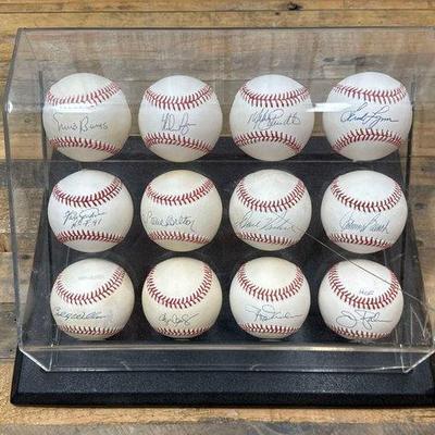 Sale Photo Thumbnail #172: #1884 • (12) Signed Baseballs
