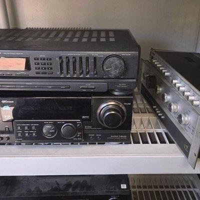 Sale Photo Thumbnail #203: #2026 • (4) Stereos, Signal Processor & Amplifier
