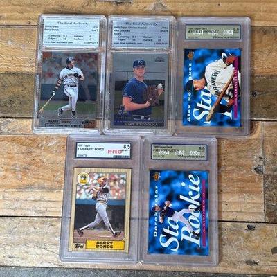 Sale Photo Thumbnail #175: #1888 • (5) 1987-2000 Graded Baseball Cards
