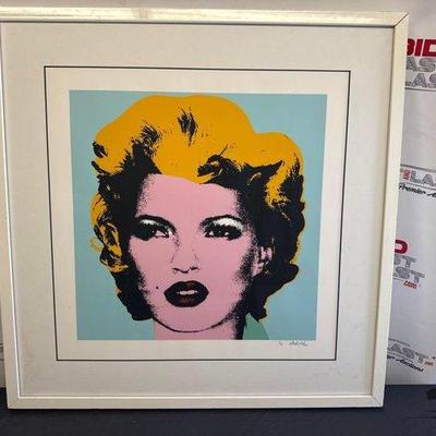 Sale Photo Thumbnail #236: #2700 • Signed Banksy “Kate Moss” Print
