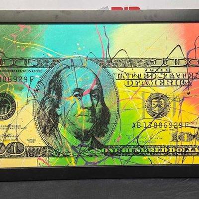 Sale Photo Thumbnail #249: #2726 • $100 Bill Steve Kaufman Signed
