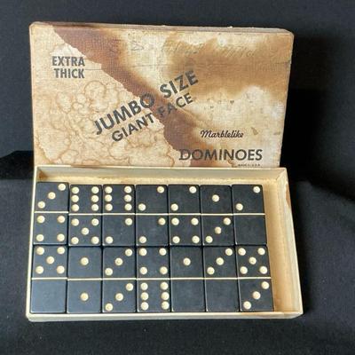 Vintage Black Dominos 
