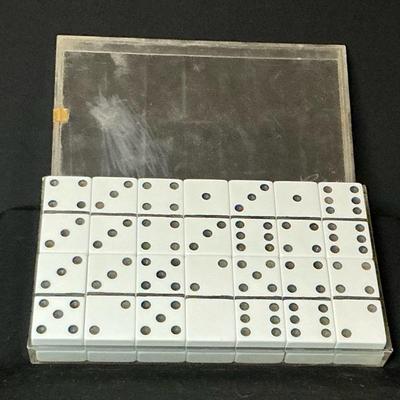 Vintage Crisloid White Dominos 