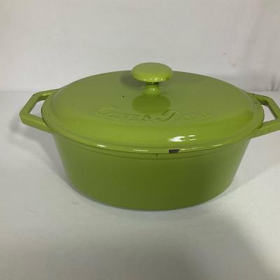 Olive And Thyme Cast Iron Dutch Oven 