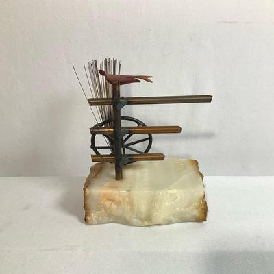 DeMott Signed Brutalist Sculpture 
