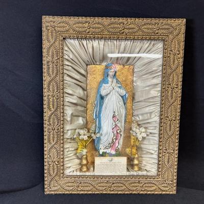 Virgin Mary Shadow Box Shrine